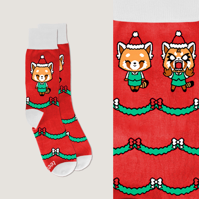 Aggretsuko Holiday Socks