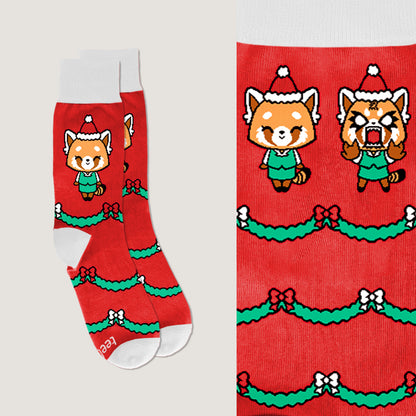 Aggretusko Holiday Socks