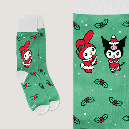 My Melody and Kuromi Holiday Socks