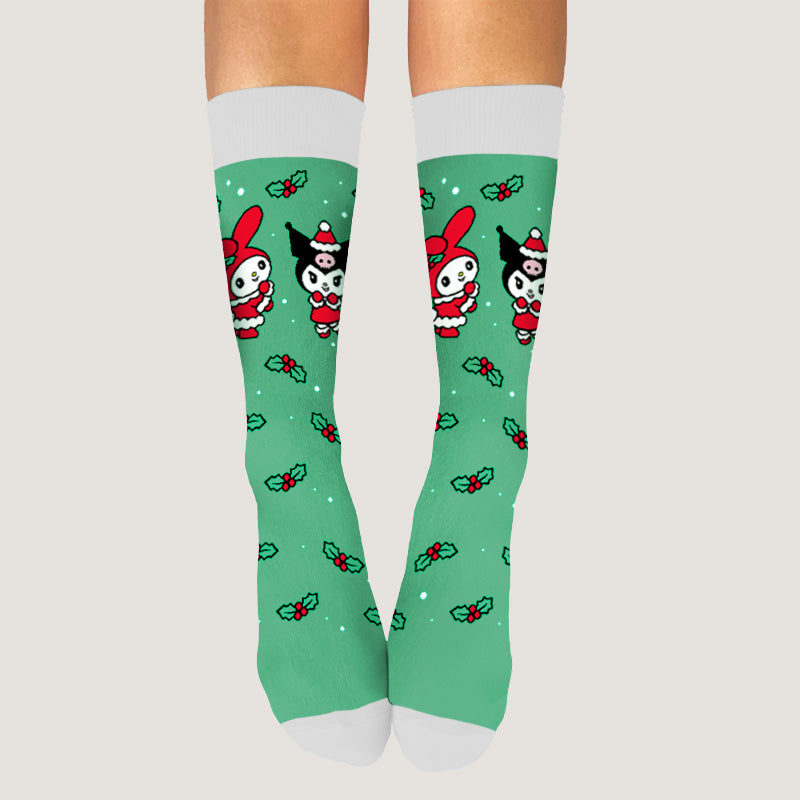 My Melody and Kuromi Holiday Socks