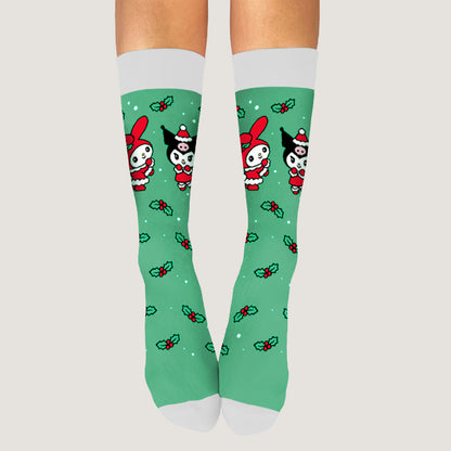 My Melody and Kuromi Holiday Socks
