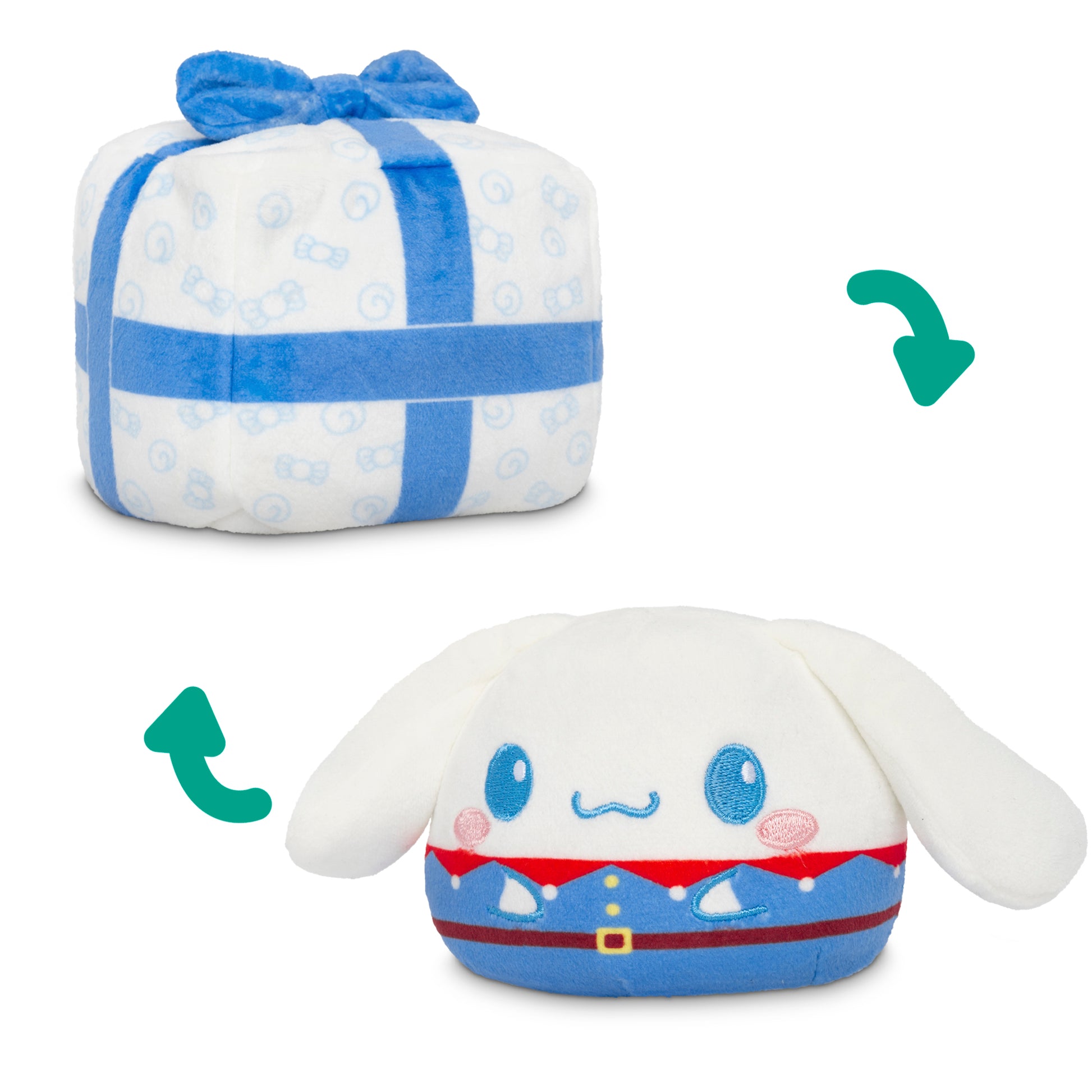 Hello Kitty and Friends Holiday Present Reversible Plushie Mystery Box: Cinnamoroll and present