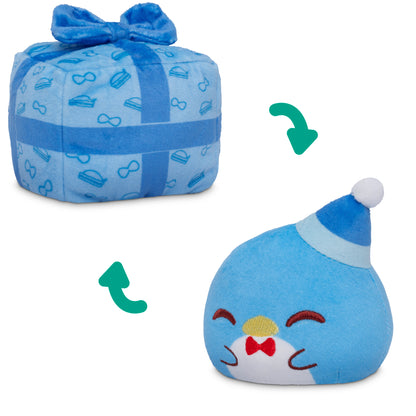 Hello Kitty and Friends Holiday Present Reversible Plushie Mystery Box: Tuxdeo Sam and present