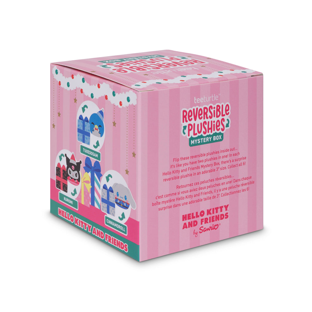 Hello Kitty and Friends Holiday Present Reversible Plushie Mystery Box back of box