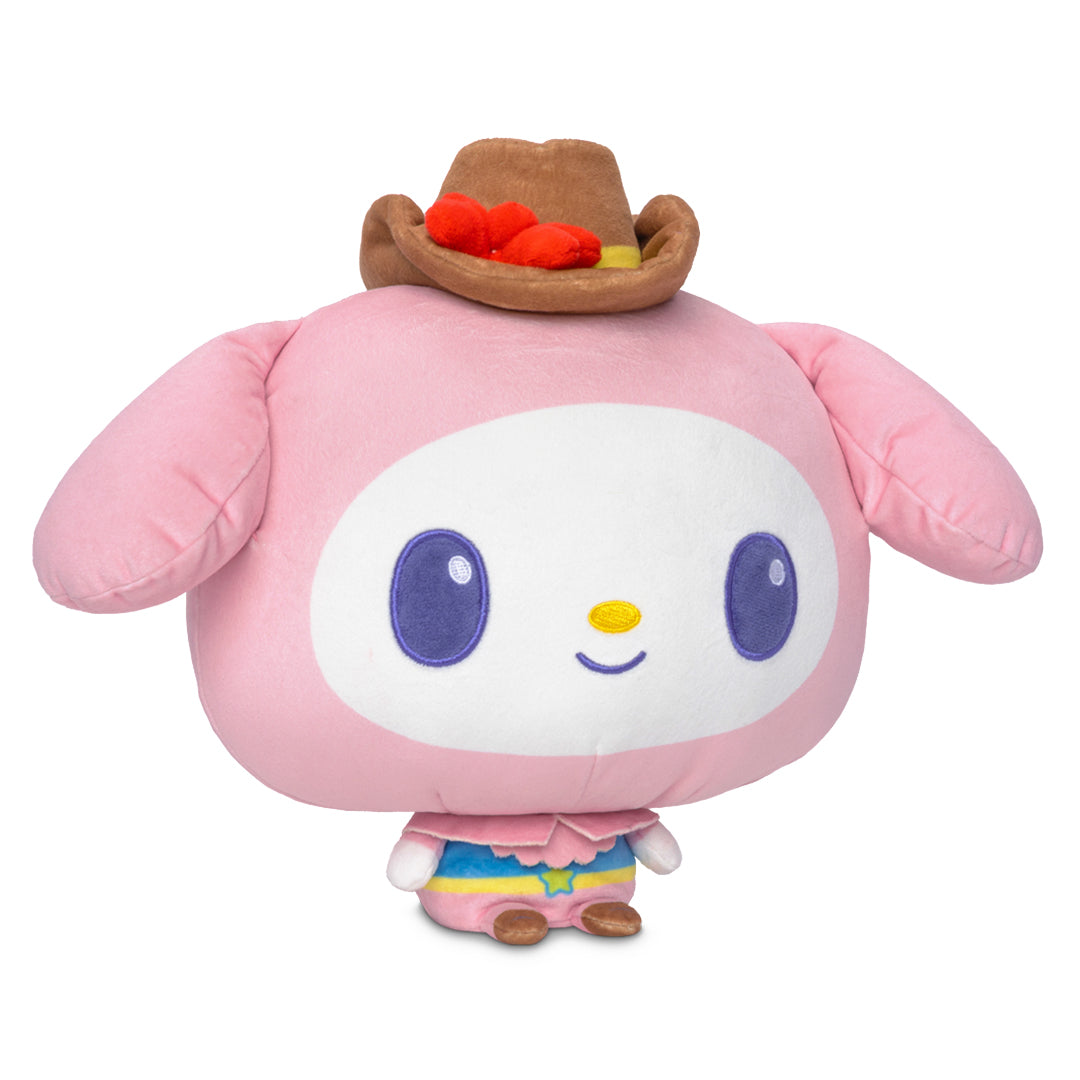 Cloudheads: 8" Cowgirl My Melody facing the righthand side