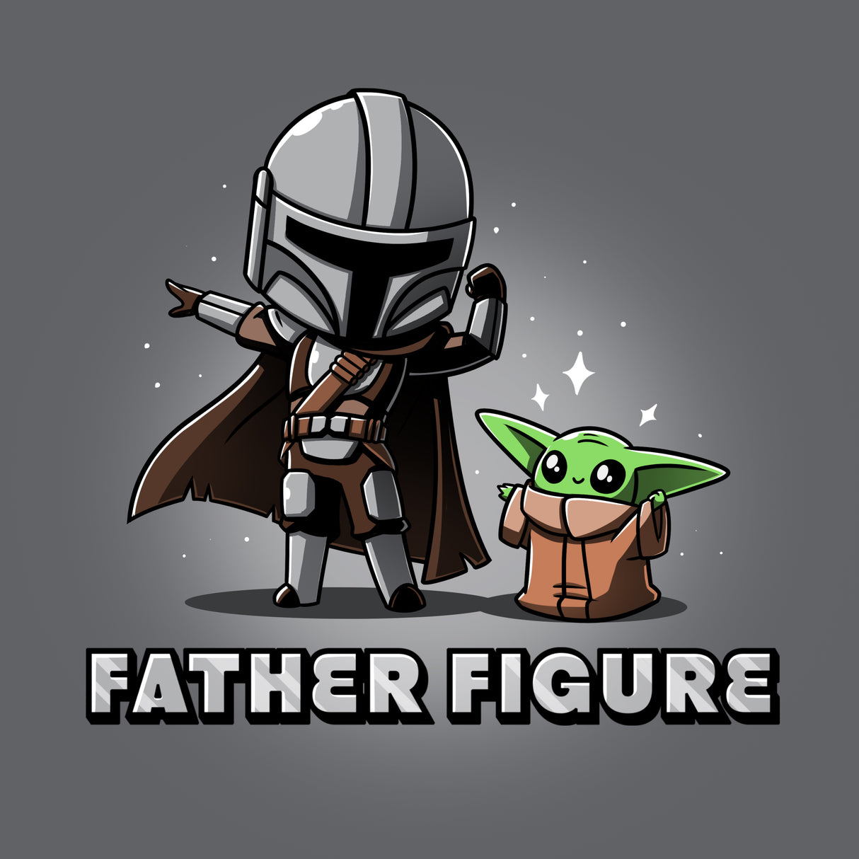 Father Figure (Mando & Grogu)  Official Star Wars Tee – TeeTurtle