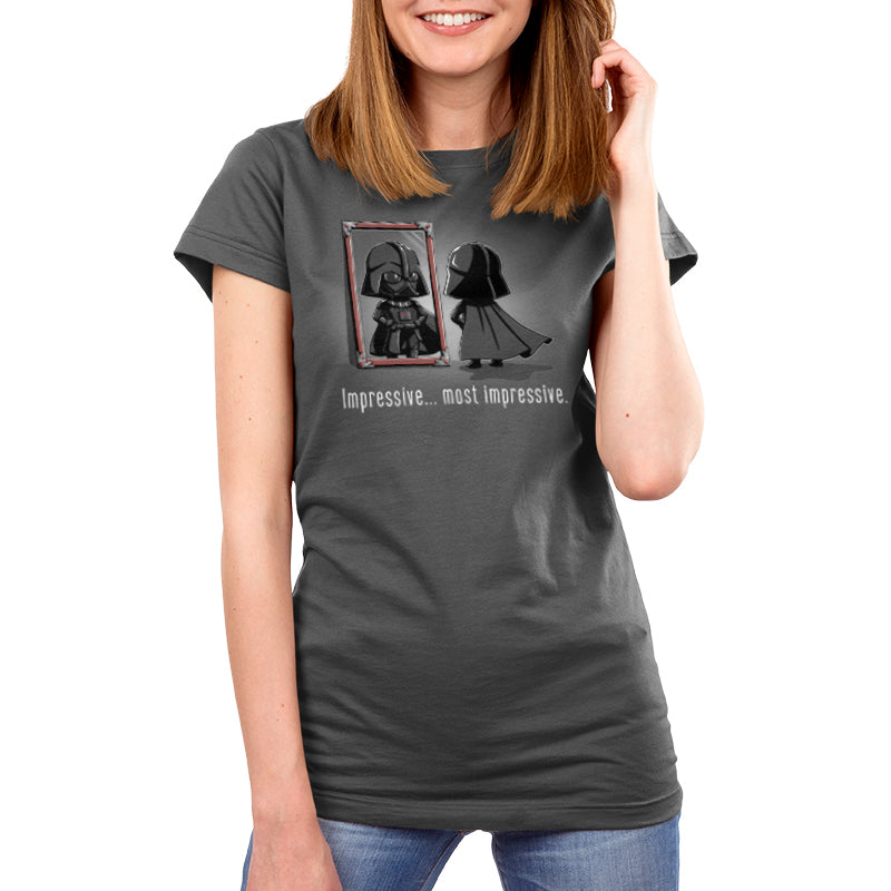 A super soft women's t-shirt with an image of Darth Vader named "Impressive...Most Impressive" by the brand Star Wars.