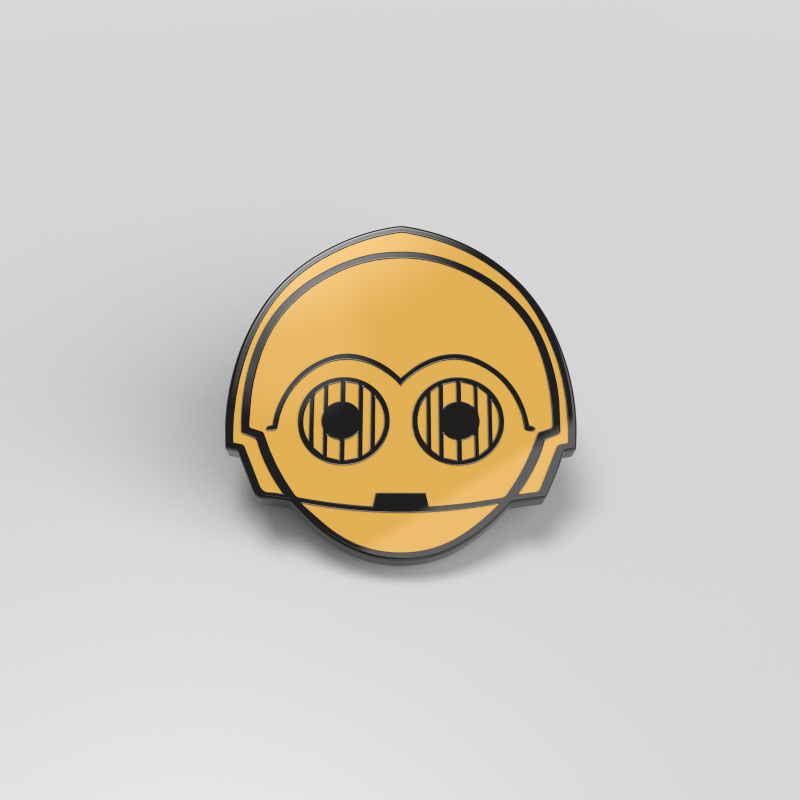 Officially licensed Star Wars C-3PO Pin.