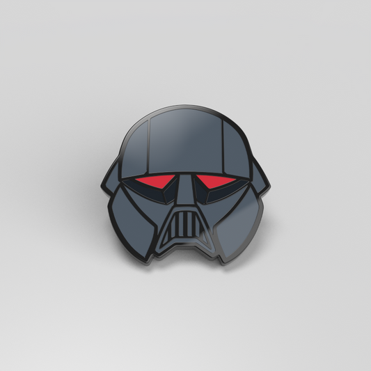 Star Wars Dark Trooper Helmet Pin featuring Troopers.