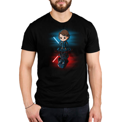 Officially Licensed Star Wars Jedi Men's T-Shirt featuring Anakin's Reflection.