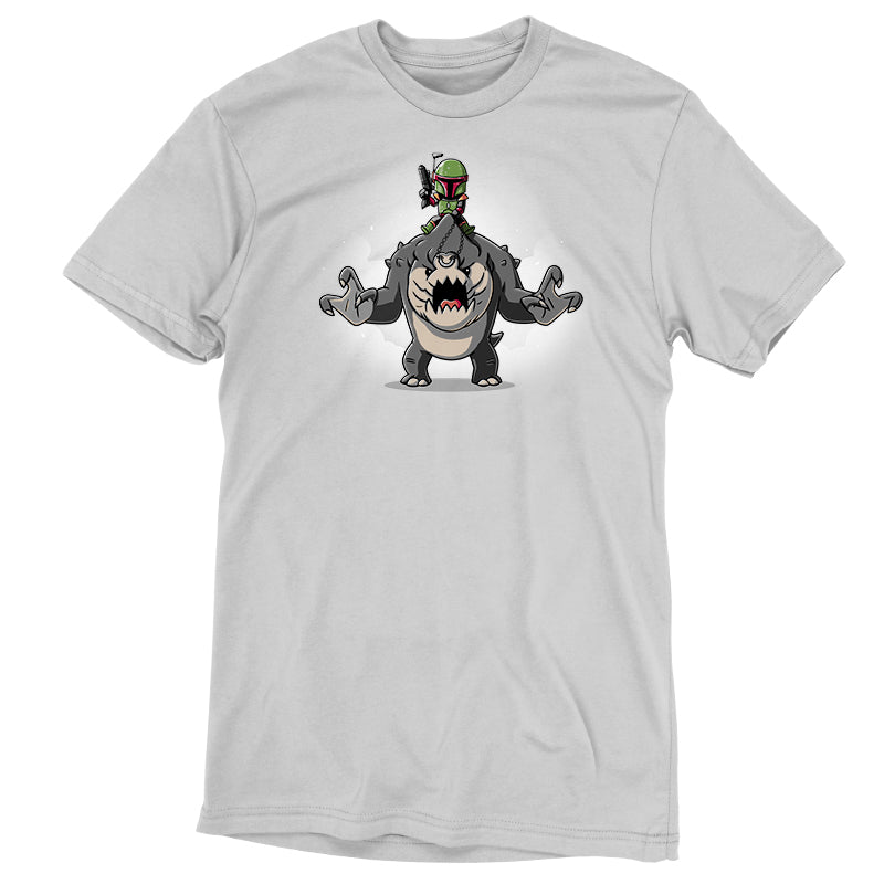 A officially licensed Star Wars unisex tee with a cartoon character (Boba Fett's Rancor) on it.