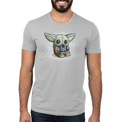 Officially licensed Star Wars men's T-shirt featuring the Grogu Ragdoll, the pint-sized hero from The Mandalorian.