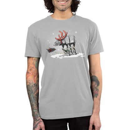 The Reindeer AT-AT men's t-shirt is grey.
