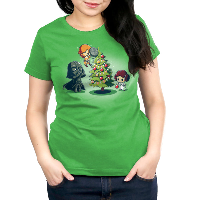 Star Wars Skywalker Family Christmas women's t-shirt. Officially licensed.