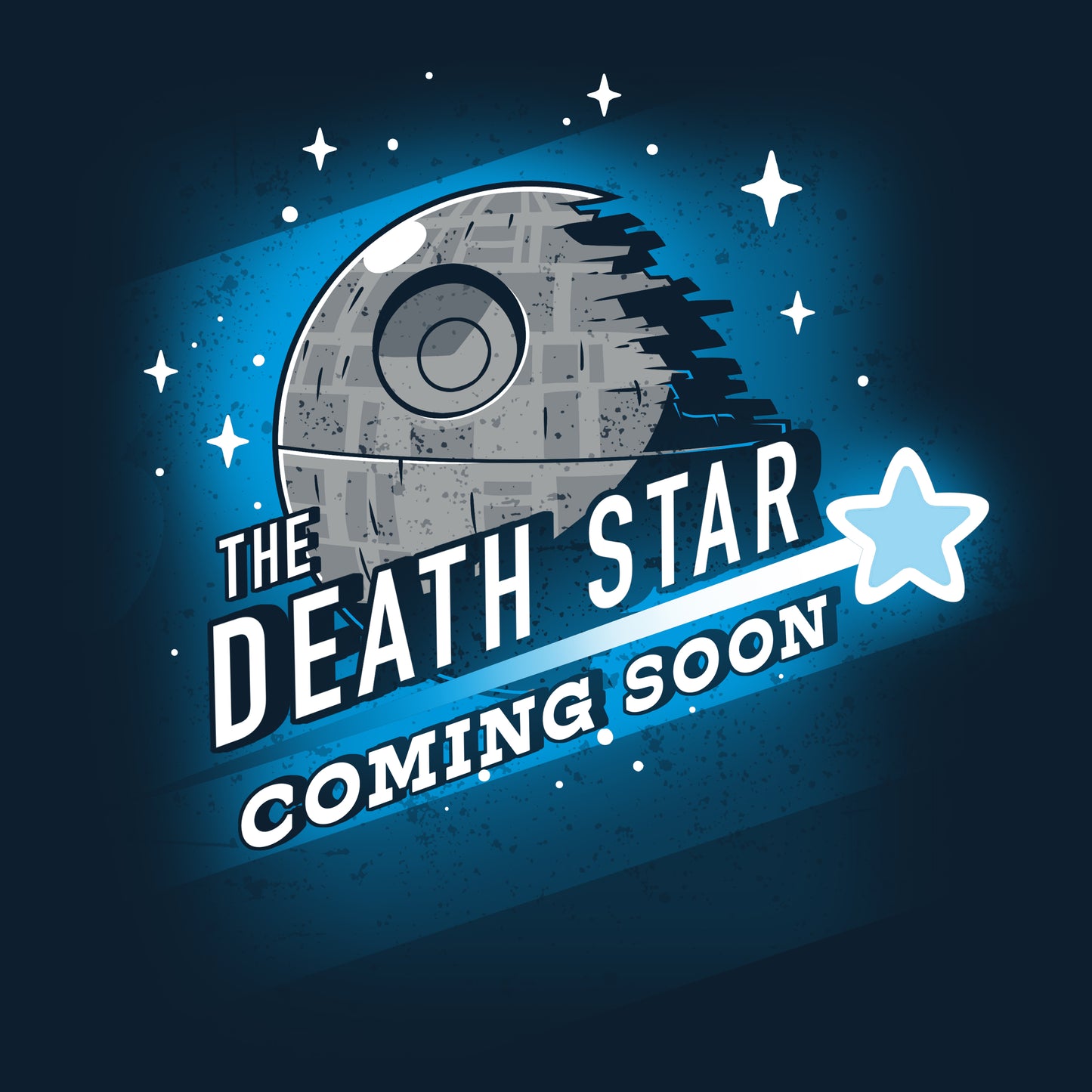 The officially licensed Star Wars Death Star logo.