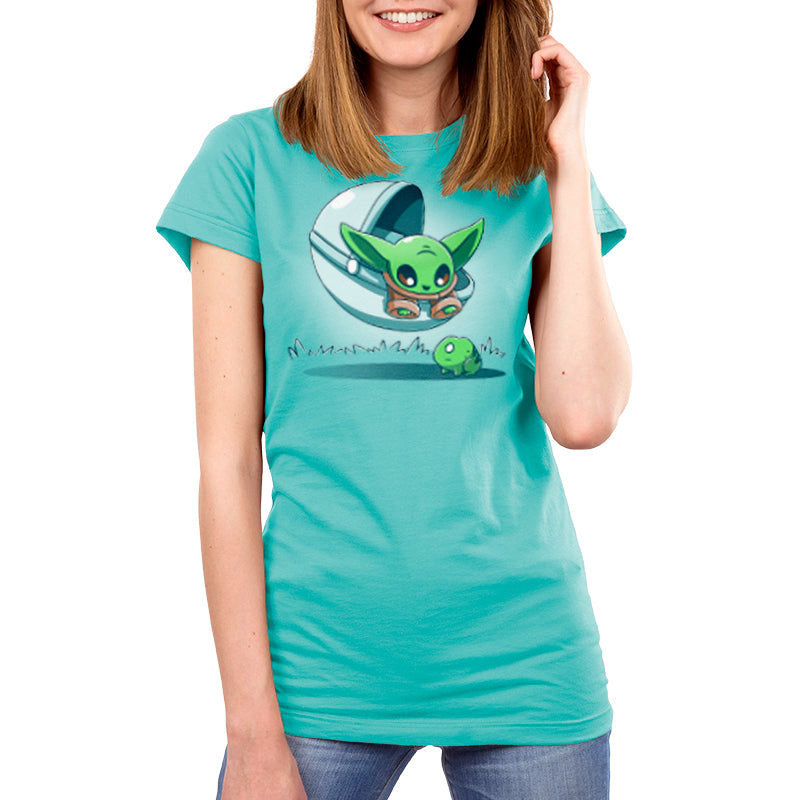 A officially licensed women's Star Wars Snack Hunting T-shirt.