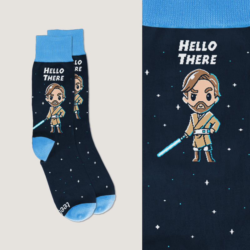 Officially Licensed Star Wars Hello There Socks.
