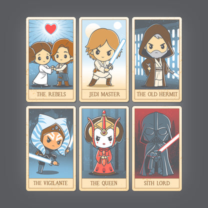 An officially licensed Star Wars Tarot Cards deck inspired by Star Wars. Embrace the wisdom of the Jedi through these unique Star Wars tarot cards.