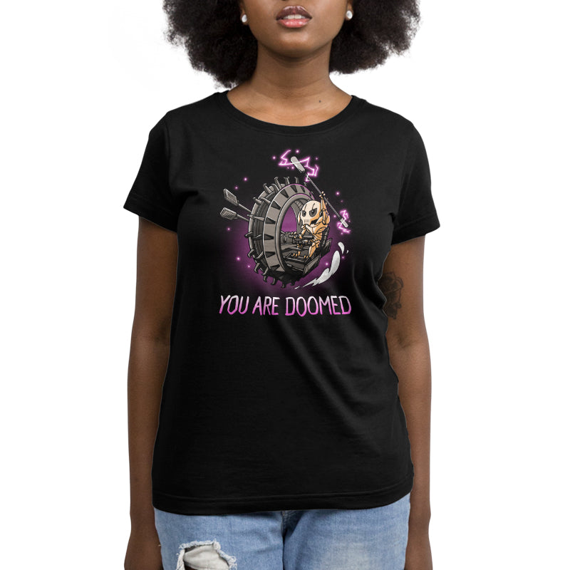Officially licensed Star Wars "You Are Doomed" women's short sleeve t-shirt.