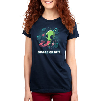 Navy blue Space Craft TeeTurtle t-shirt.