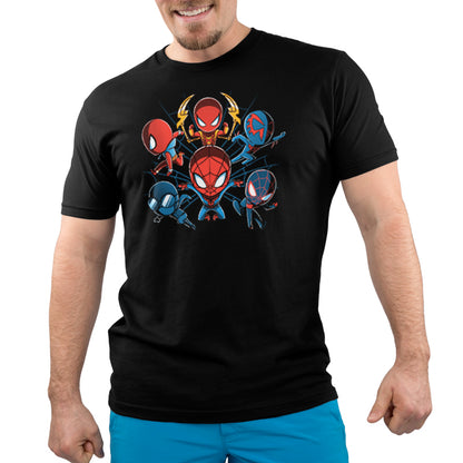 An officially licensed Spider-Men t-shirt by Marvel.