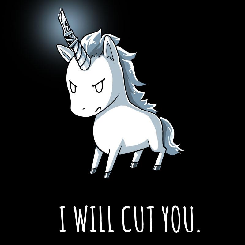 I will cut you Stabby the Unicorn T-shirt by TeeTurtle.