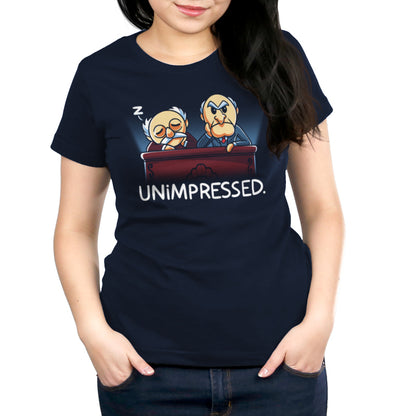 Officially licensed Muppets 'Statler and Waldorf: Unimpressed' women's t-shirt.