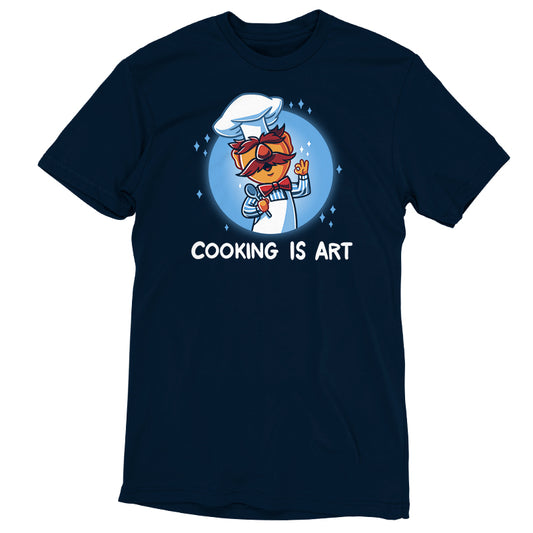 Officially licensed Muppets Swedish Chef: Cooking is Art Disney t-shirt.