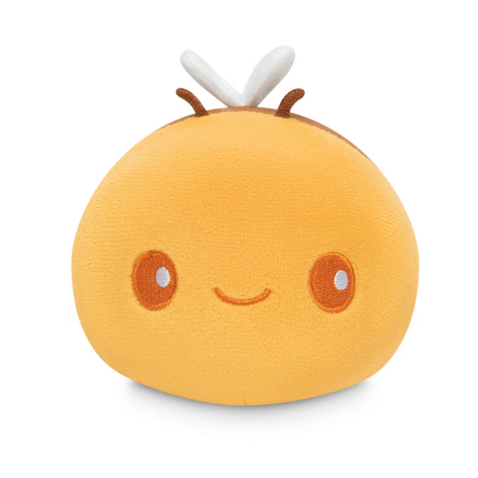 A Plushiverse Honeybee Plushie Tote Bag by TeeTurtle on a white background, perfect for TeeTurtle plushie enthusiasts.