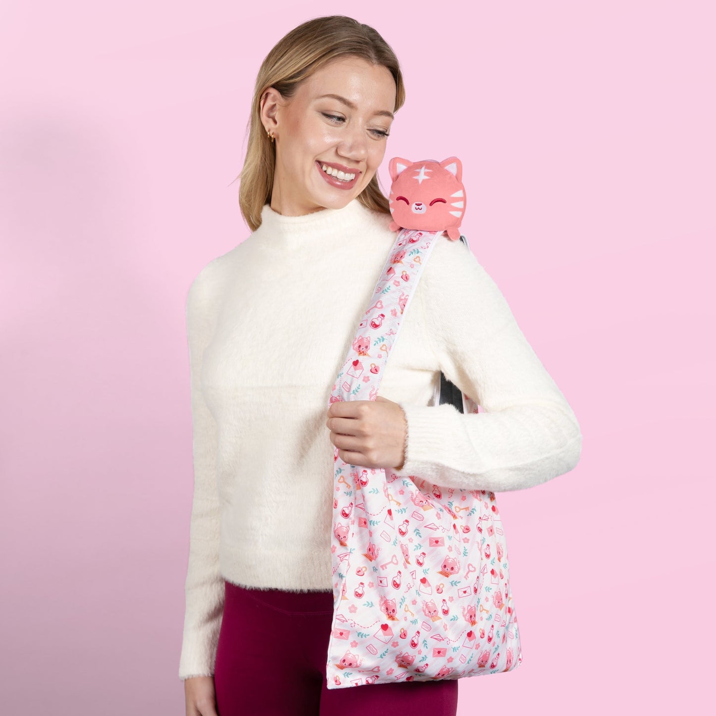 Plushiverse Love Letter Tiger Plushie Tote Bag