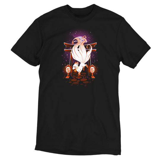 An Enchanting Kitsune TeeTurtle t-shirt with an image of a lion on it.