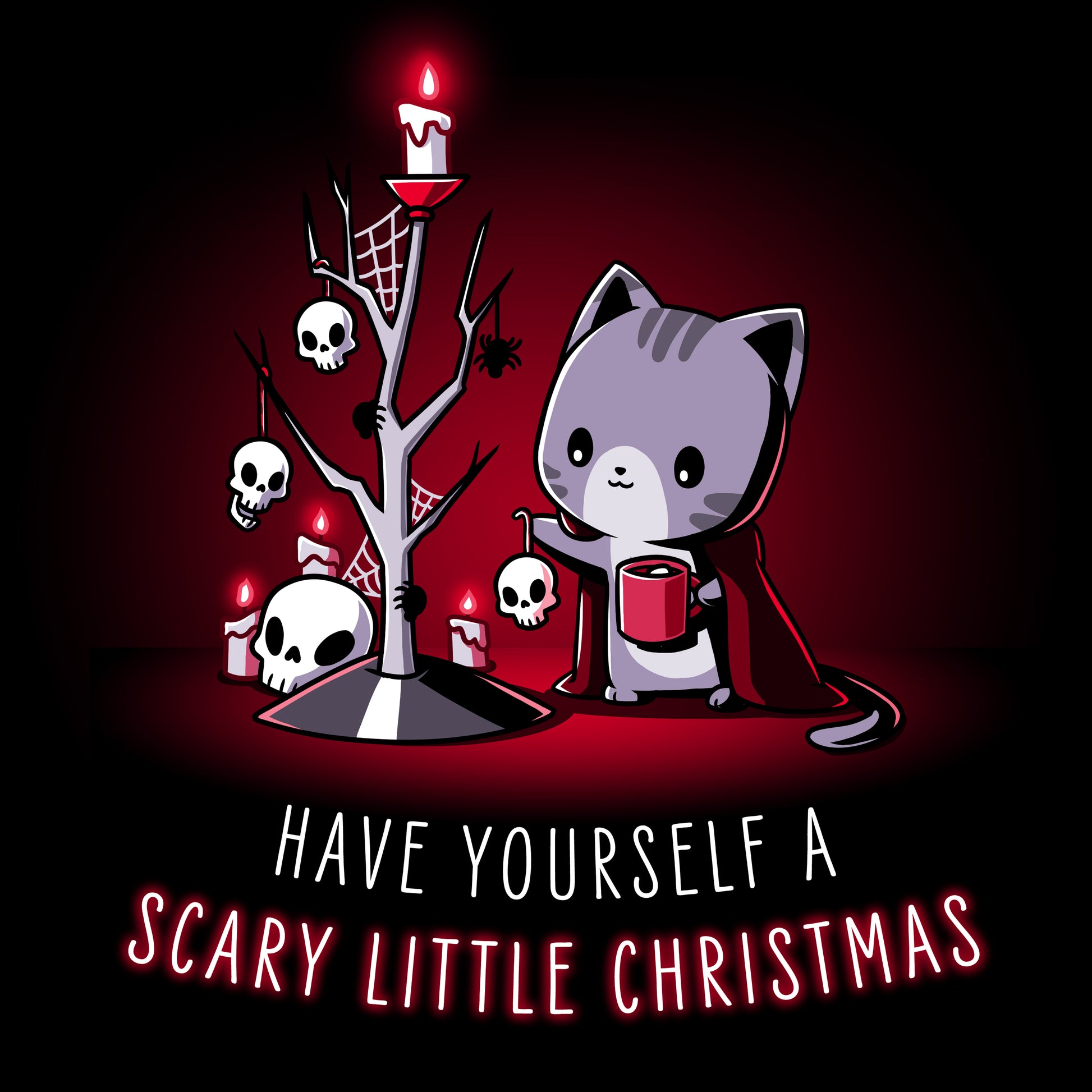 Get ready for a spine-chilling Christmas with TeeTurtle's "Have Yourself a Scary Little Christmas" t-shirt!