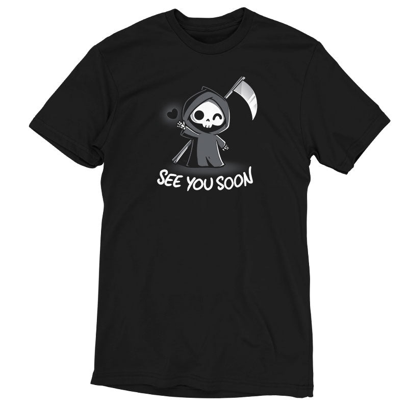 A black See You Soon t-shirt from TeeTurtle.