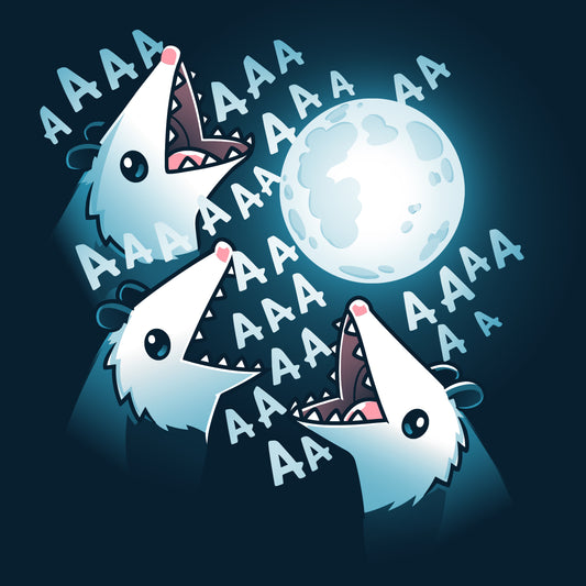 A group of TeeTurtle 3 Opossum Moon mice are yelling.