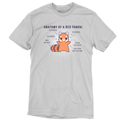 A cute "Anatomy of a Red Panda" t-shirt by TeeTurtle.