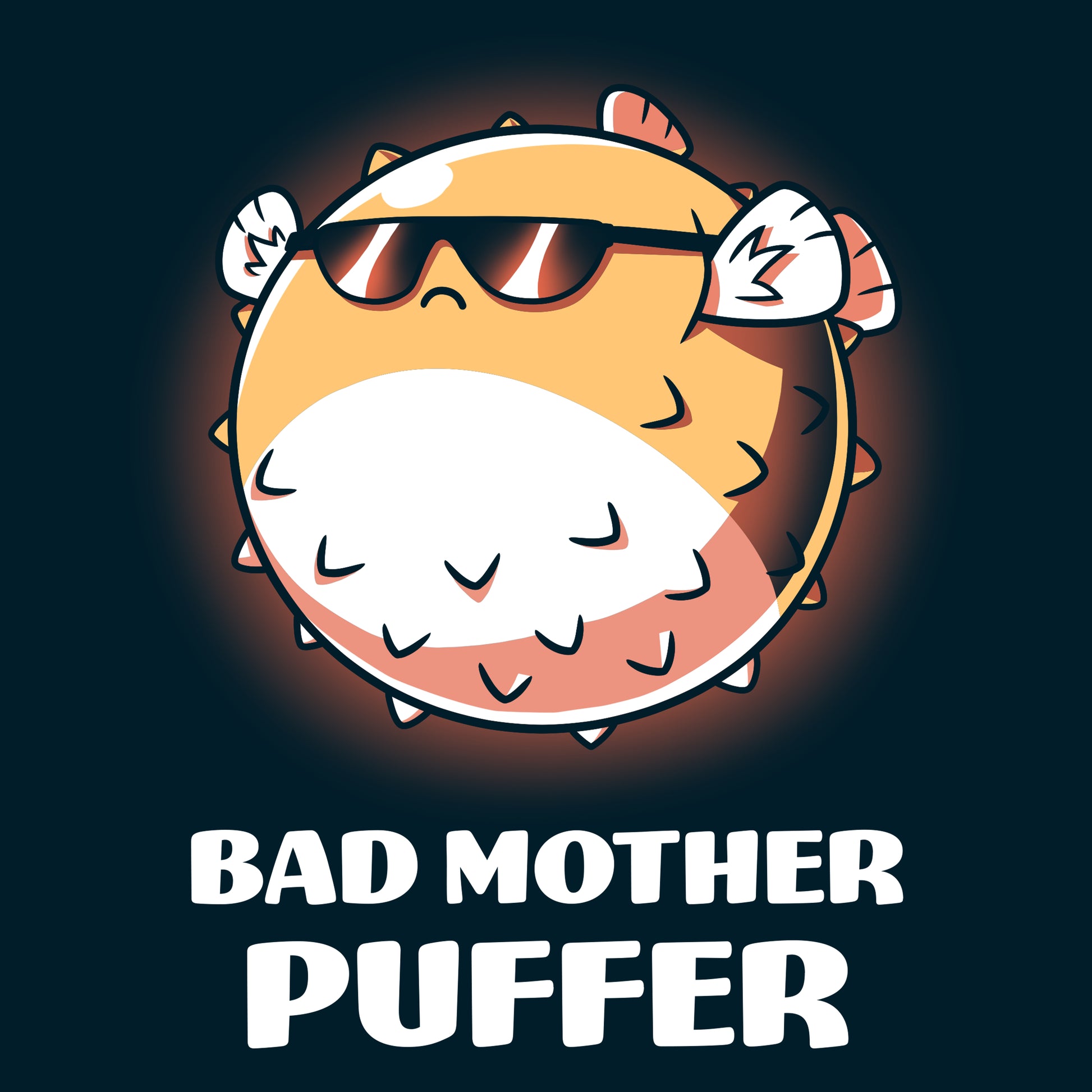 Navy blue Bad Mother Puffer from TeeTurtle.