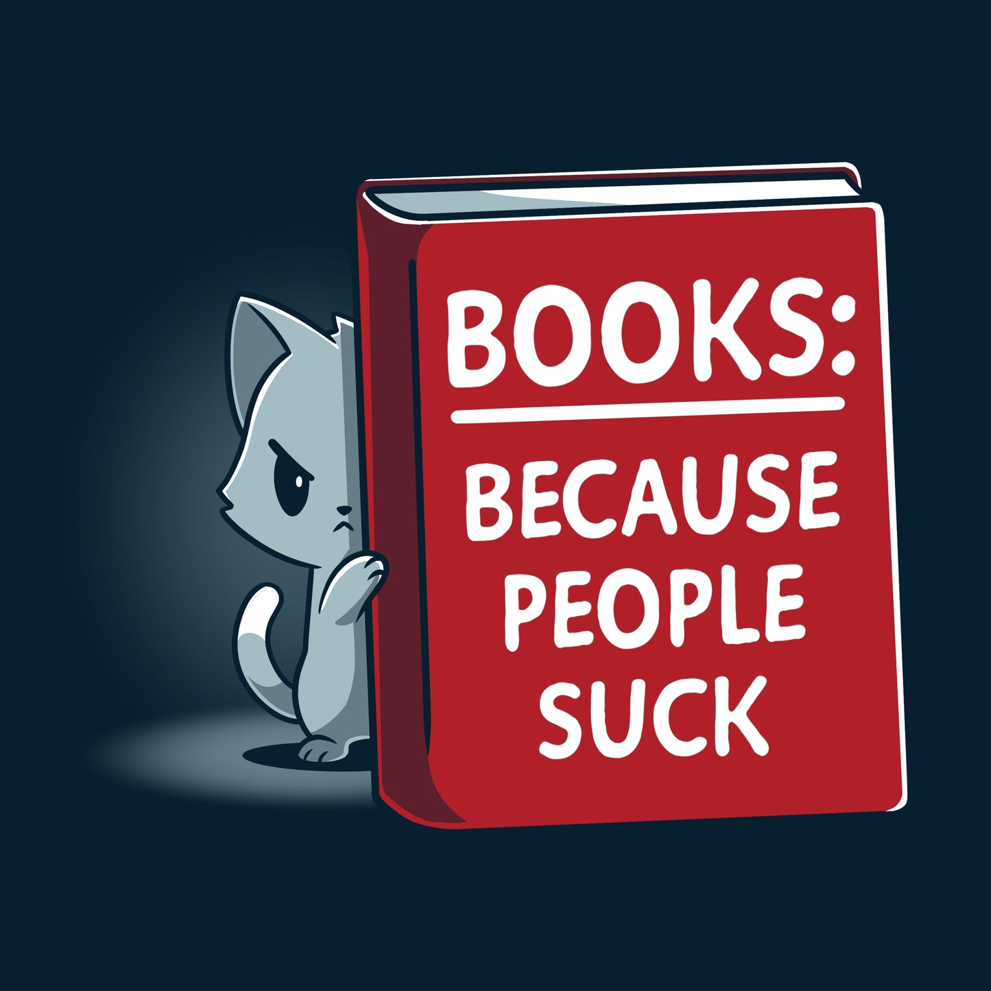 TeeTurtle's "Books Because People Suck" is the perfect product for all literature enthusiasts.