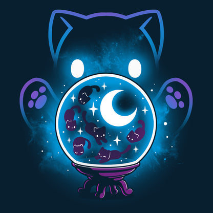 A Navy Blue Cosmic Kitty T-shirt by TeeTurtle.