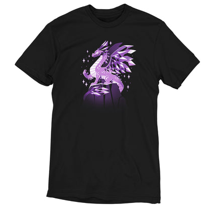 A Crystal Dragon on a TeeTurtle black t-shirt.