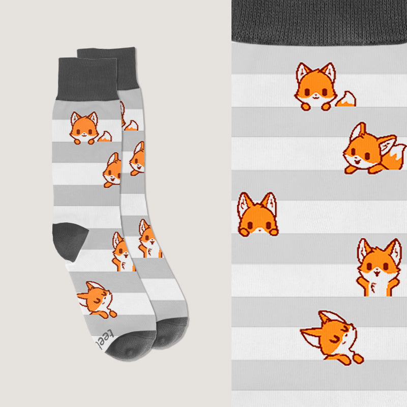 Fox Pattern Socks