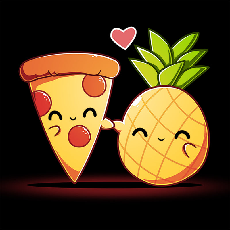 TeeTurtle Hawaiian pizza with pineapple toppings in love.