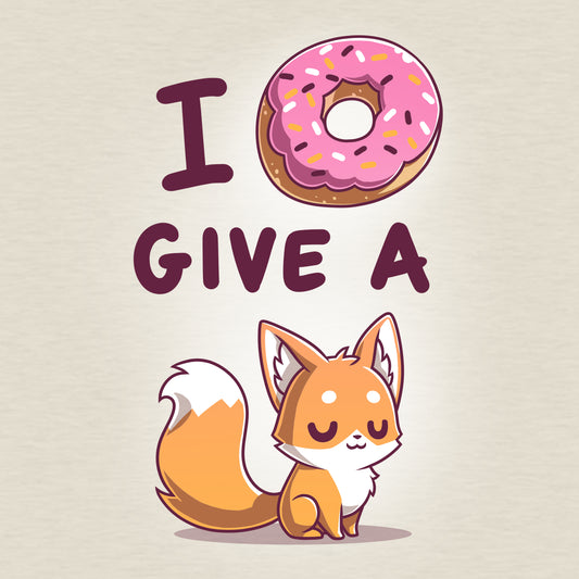 This I Donut Give a Fox tee by TeeTurtle features a fox with a donut and the words 
