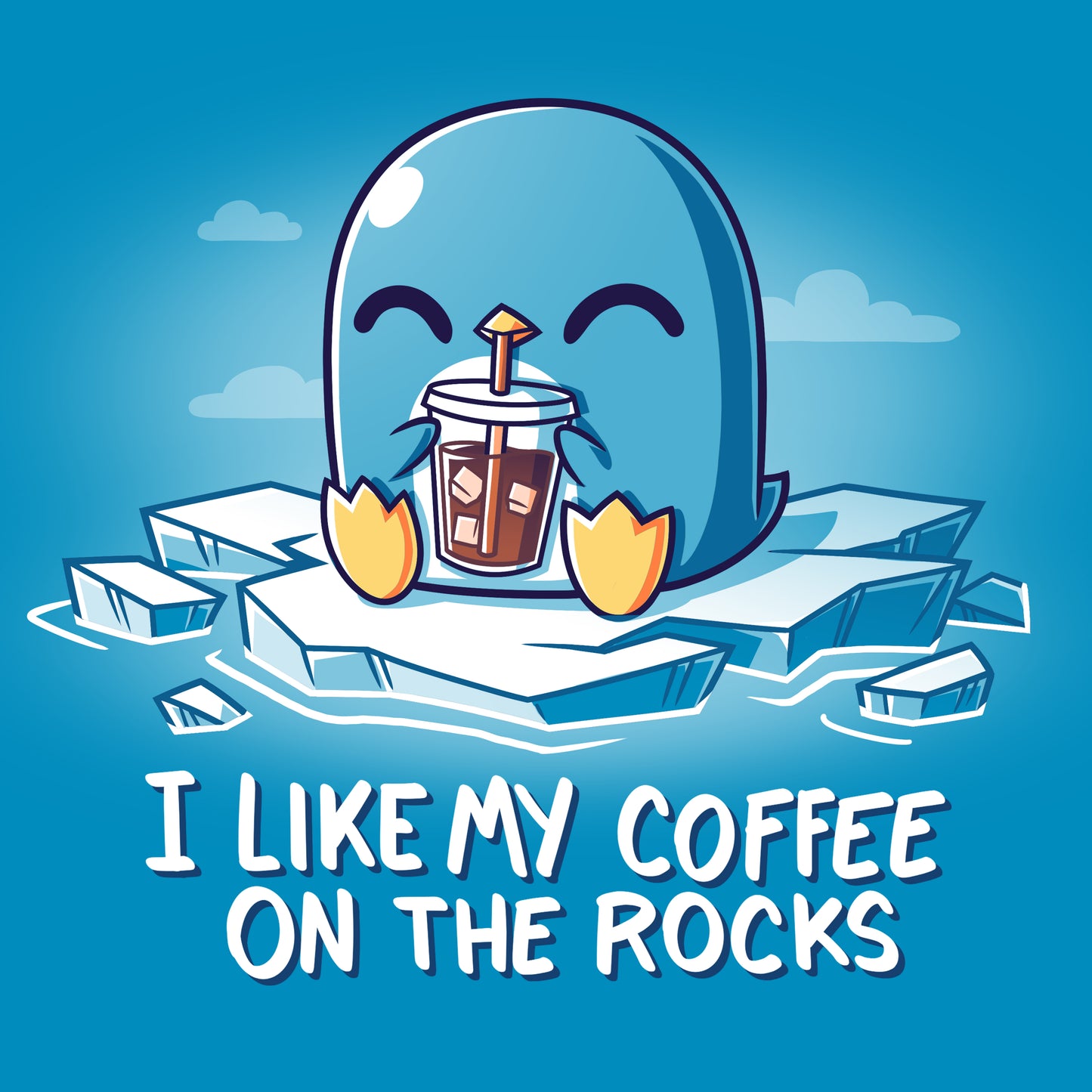 I like "I Like My Coffee on the Rocks" from TeeTurtle, especially when it's iced.