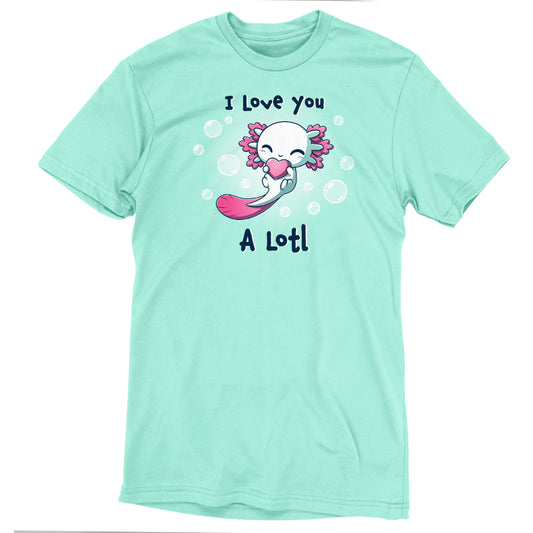 A TeeTurtle t-shirt expressing love with the phrase 