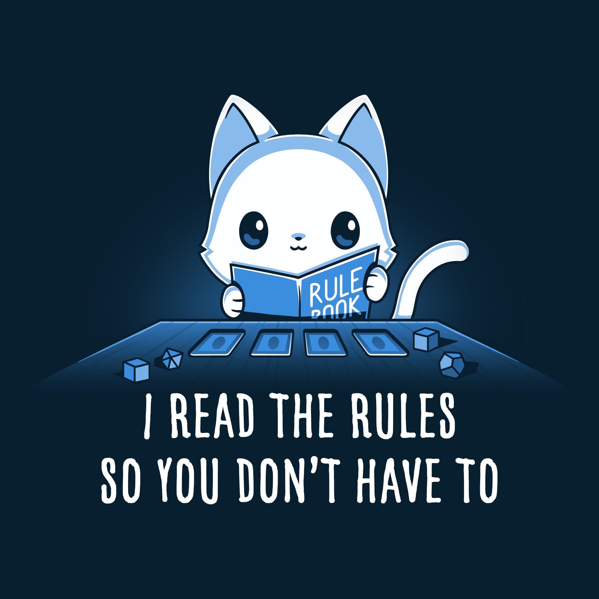I read the rules so you don't have to, TeeTurtle's navy blue tee shirt.