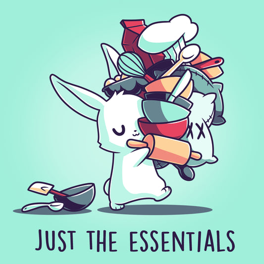 Just the Essentials Blue T-shirt made of Ringspun Cotton by TeeTurtle.