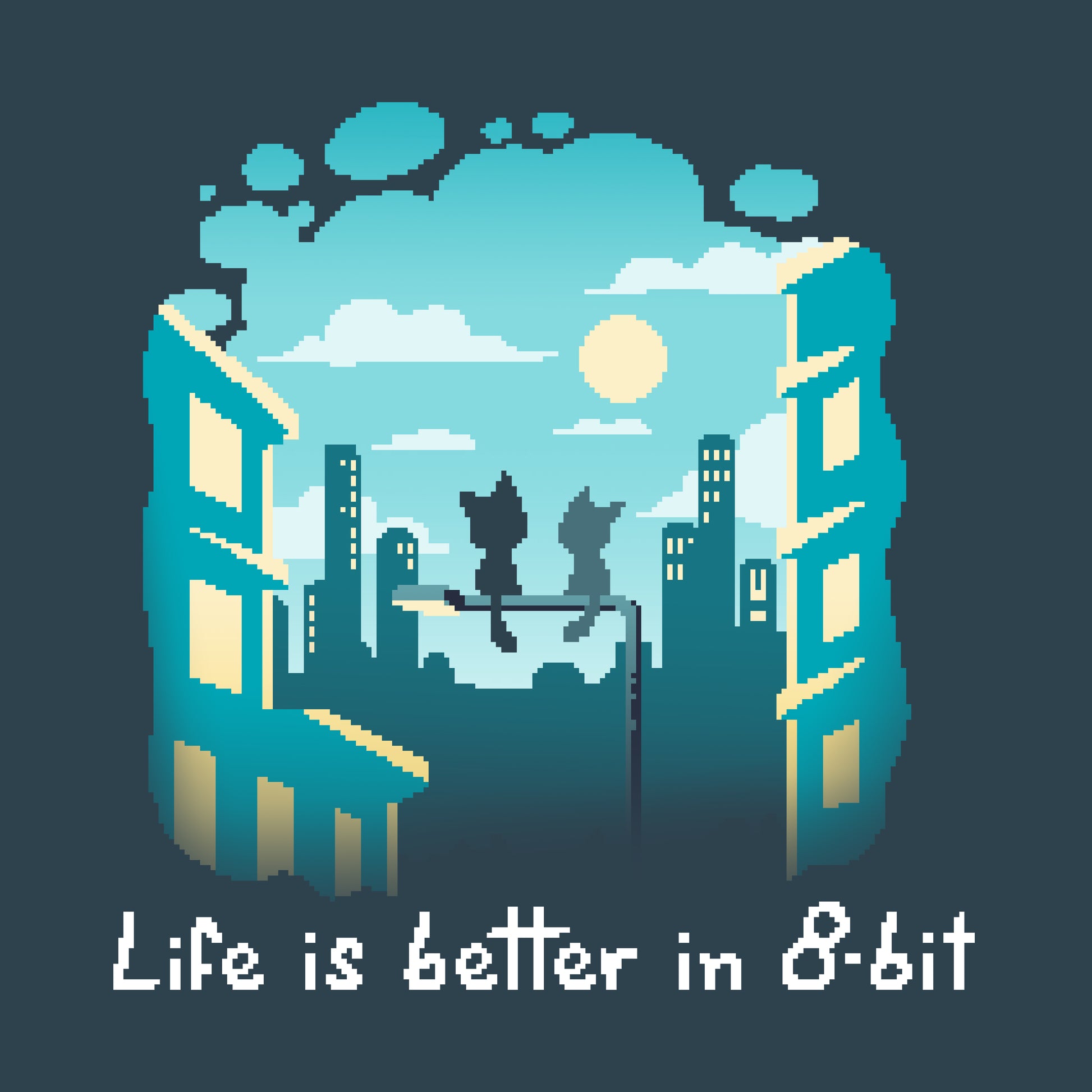 Get ready to level up your style with the "Life Is Better in 8-Bit" T-shirt by TeeTurtle. Made from premium ringspun cotton, this shirt embodies the nostalgic charm of retro gaming while providing all-day comfort.