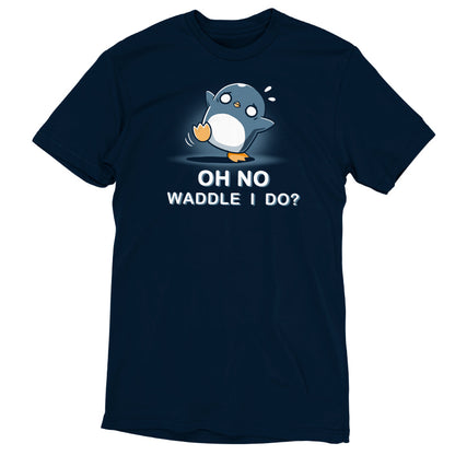 TeeTurtle original Waddle I Do? t-shirt featuring inner penguin.