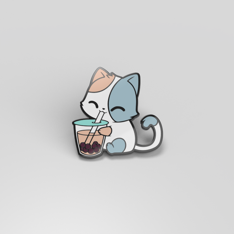 Boba Cat Pin