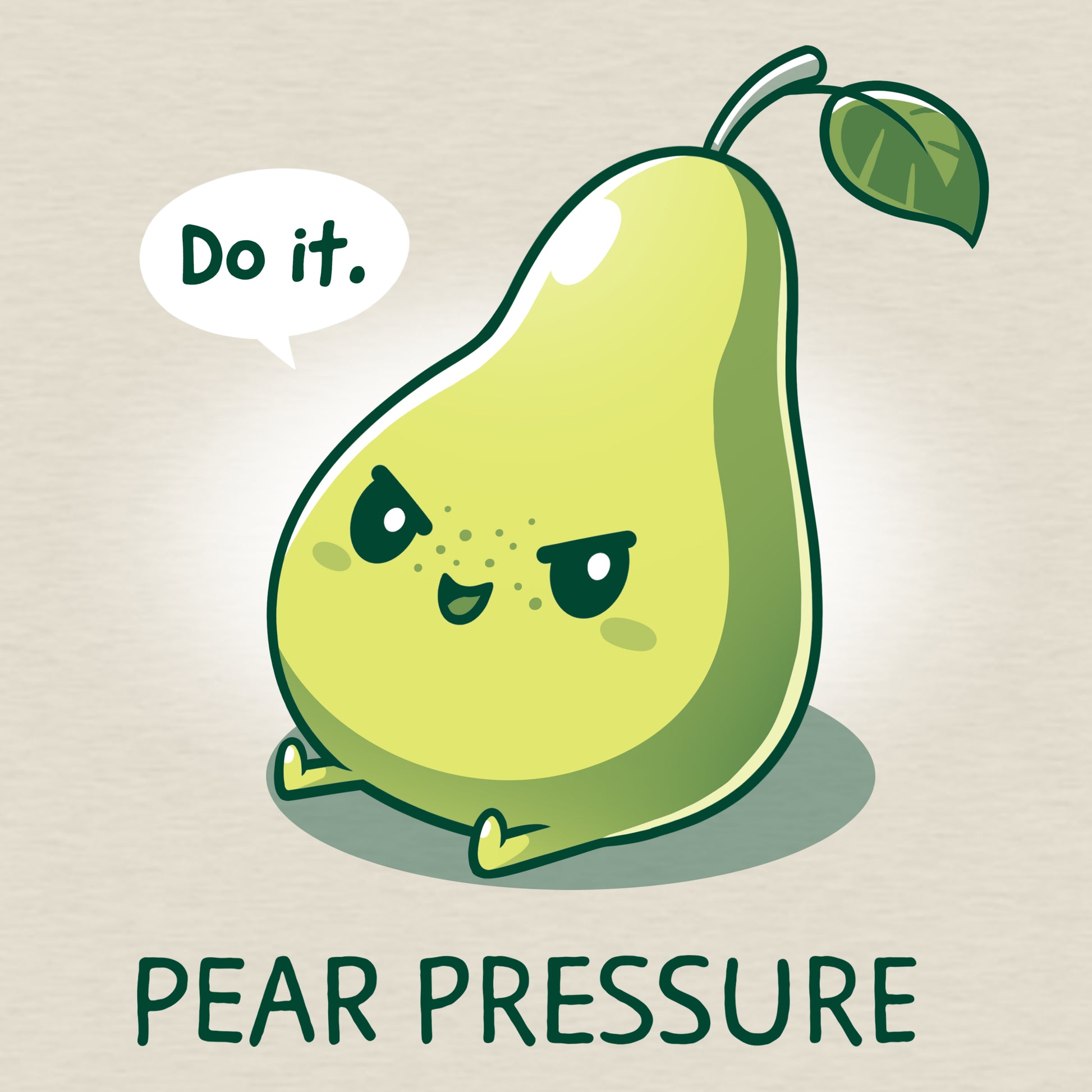 Casual fit Pear Pressure heather t-shirt made of ringspun cotton by TeeTurtle.